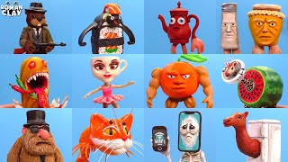 All Brainrot Memes with Clay 🤯 TA TA TA SAHUR, BALLERINA CAPPUCCHINA, TRIPPI TROPPI