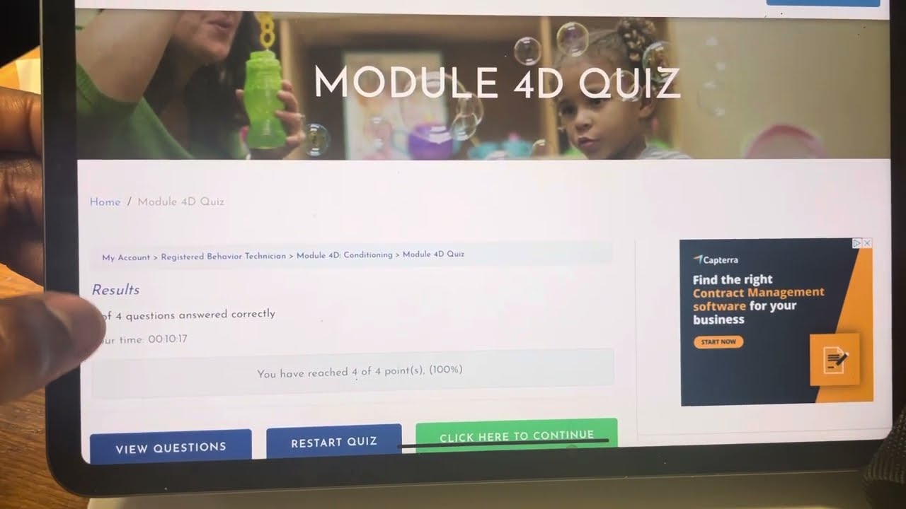 APF free RBT exam Module 4D 40 Hours