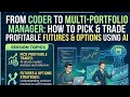 From Coder to Multi-Portfolio Manager: How to Pick & Trade Profitable Futures & Options Using AI