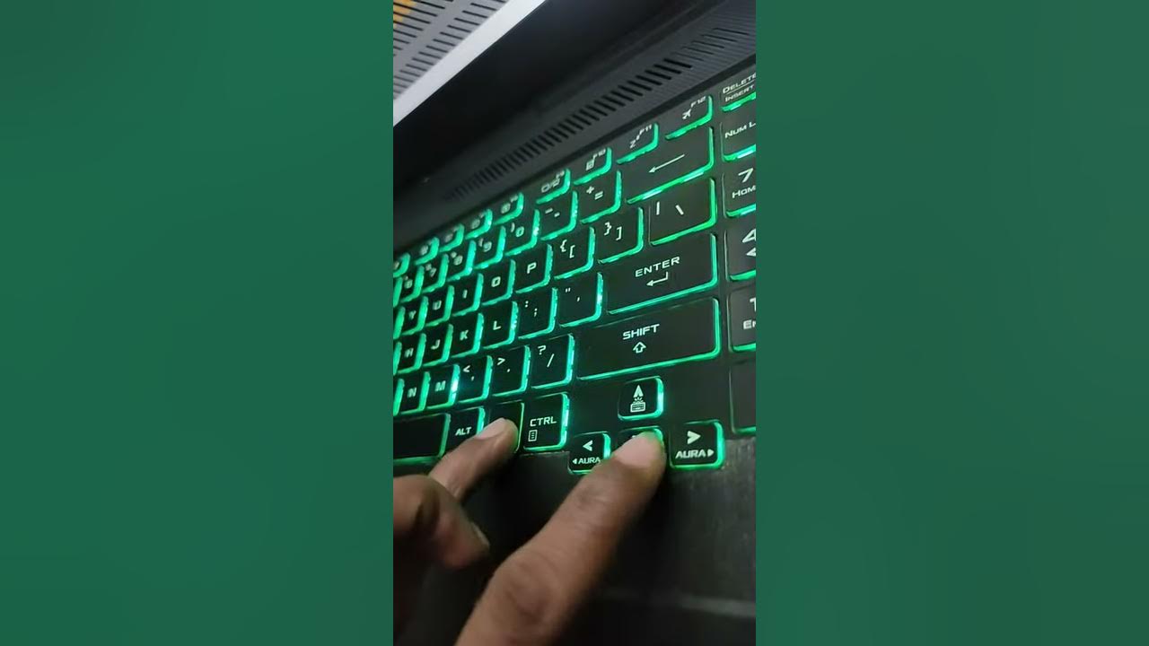 Asus Laptop Light System How to control asus a17 Laptop light👍👍