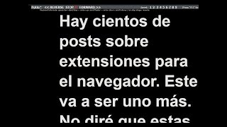 CuePrompter, guión para leer en videotutoriales
