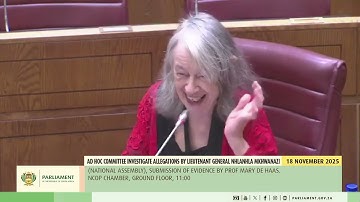 Prof De Haas: getting schooled by MPs about what hearsay evidence is. She seems to differ