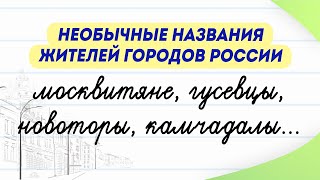 Как называют жителей городов России? Эти названия вас удивят! | Русский язык