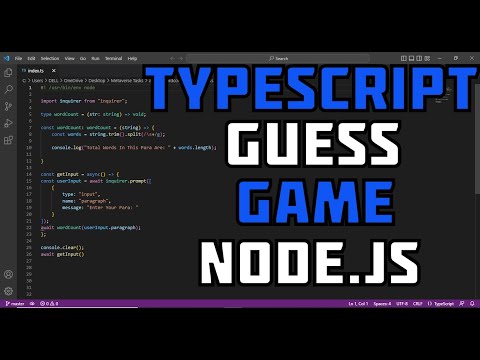 Develop a Number Guessing Game using TypeScript and Node.js