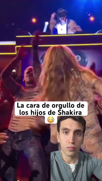 La cara de orgullo de los hijos de Shakira 😳 #shakira #bizarrap #bzrp #