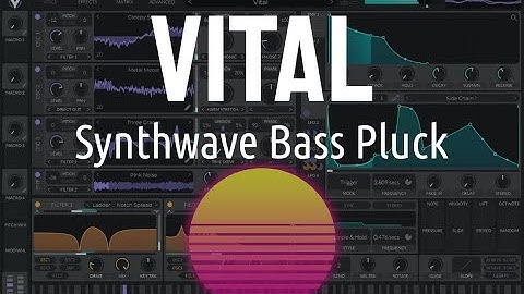 How to: Synthwave Bass Pluck (Todd Terje - Delorean Dynamite) in Vital - Synthesis Tutorial