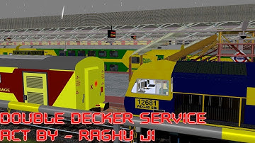 Double Decker Service Departure From Ajmer || Loco Change || IR In Msts Open Rail