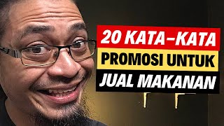 ✅ 20 Kata-Kata Promosi Jual Makanan!