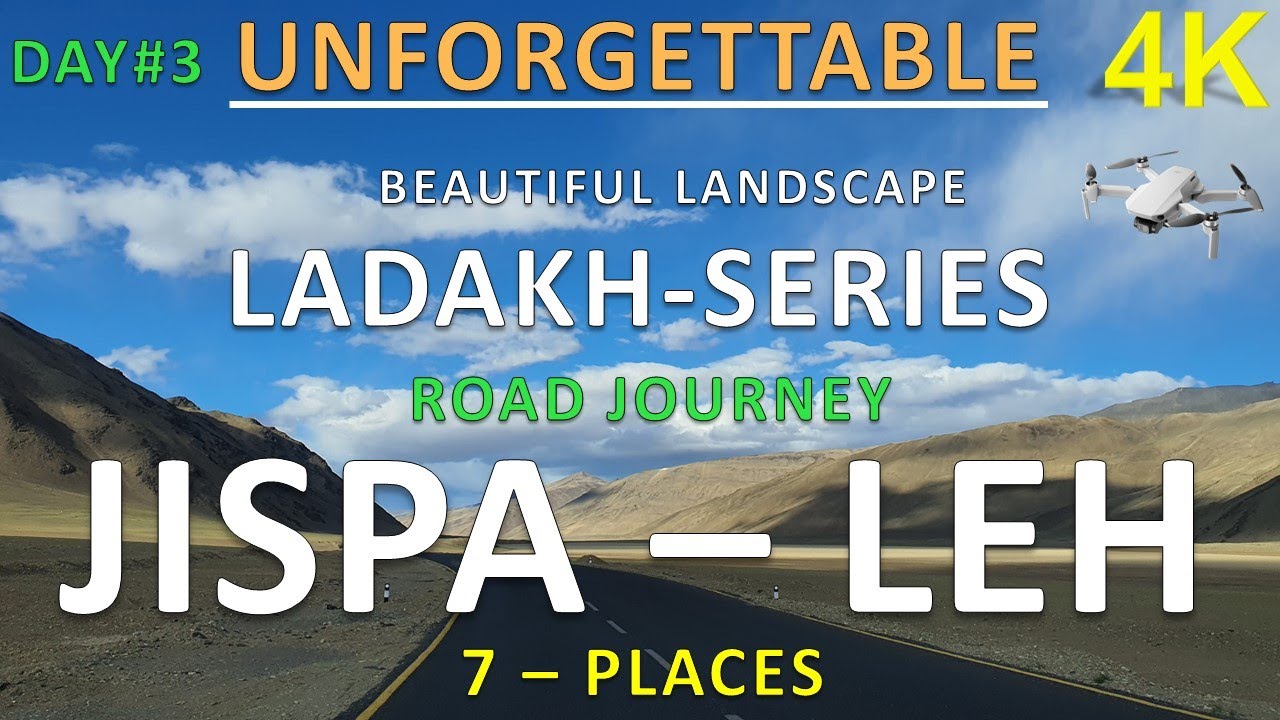 Jispa to Ladakh Road journey | Beautiful Landscape | 4K | Part 2