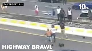 Video shows dozens brawling on Interstate 95 north during illegal car meet