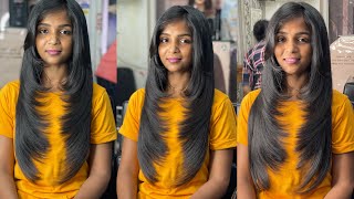 How to: forward graduation Hair cut/feather hair cut/front layer/face framing cut/tutorial/easy way