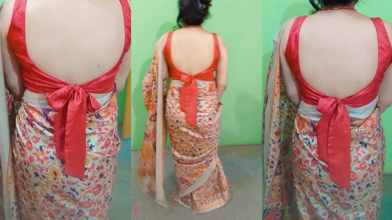 Lapeta Blouse Cutting And Stitching || Backless Blouse Cutting And Stitching