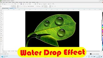 Water drop effect in coreldraw || Coreldraw tutorial