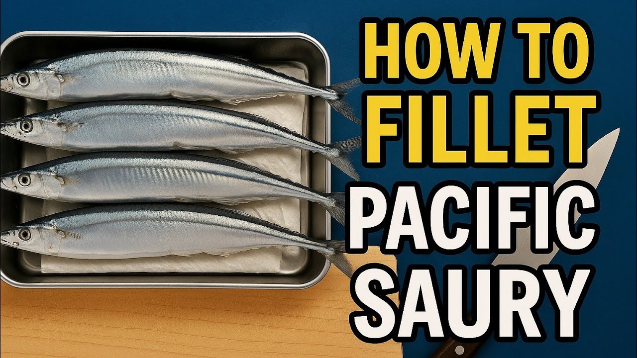 How to Make Sanma Sashimi | Daimyo Oroshi, Skinning & Filleting Pacific Saury