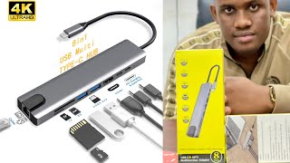 USB TypeC Hub 8in1 Unboxing, Setup and Connection.