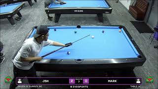 JSH vs MARK - SNOOK-D - TABLE 14 | EvoSports