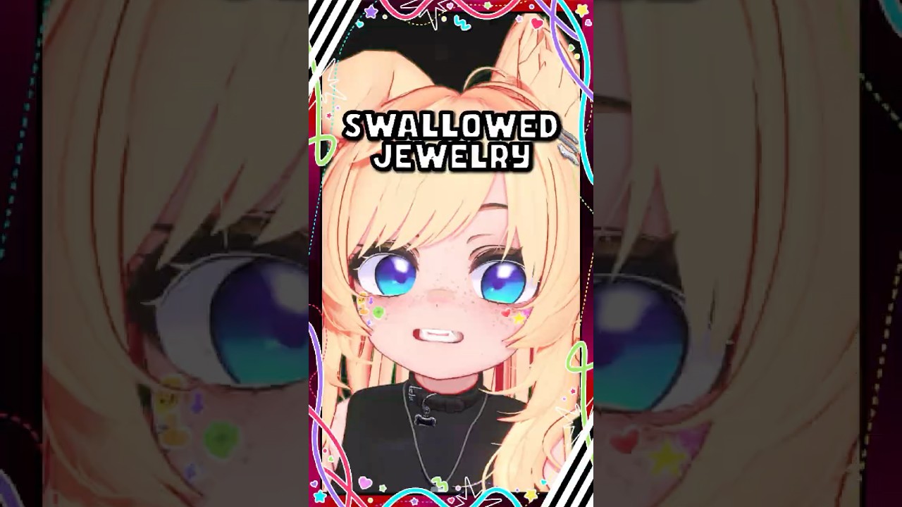 Accidentally Swallowed My Favorite Piercing #vtuber #piercing #fail