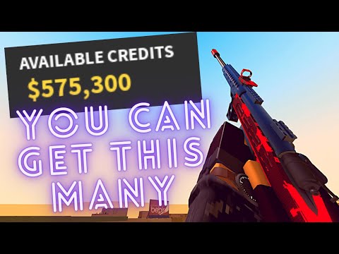 how to GET CREDITS FAST in phantom forces! earn money quickly for guns!