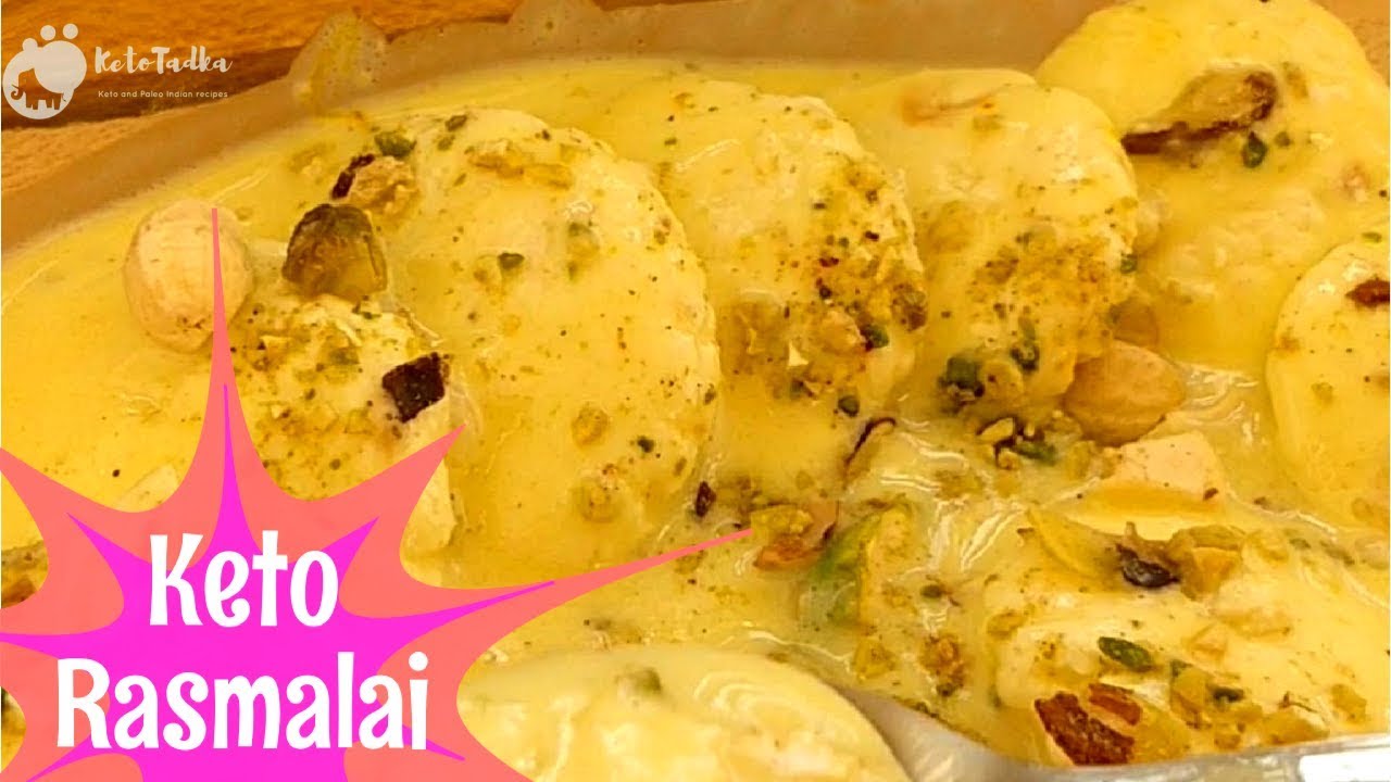 Keto Indian Dessert- Keto Rasmalai | Sugar Free Rasmalai | Healthy Rasmalai  | Paleo Indian Dessert | Low Carb Rasmalai - Ketotadka