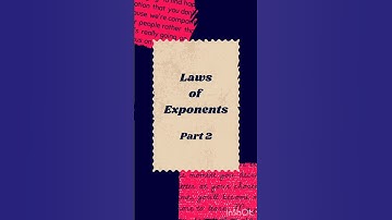 Laws of exponents Part 2☑️🤝 #youtubeshorts #youtube #shorts #trending #shortsvideo #viralshorts
