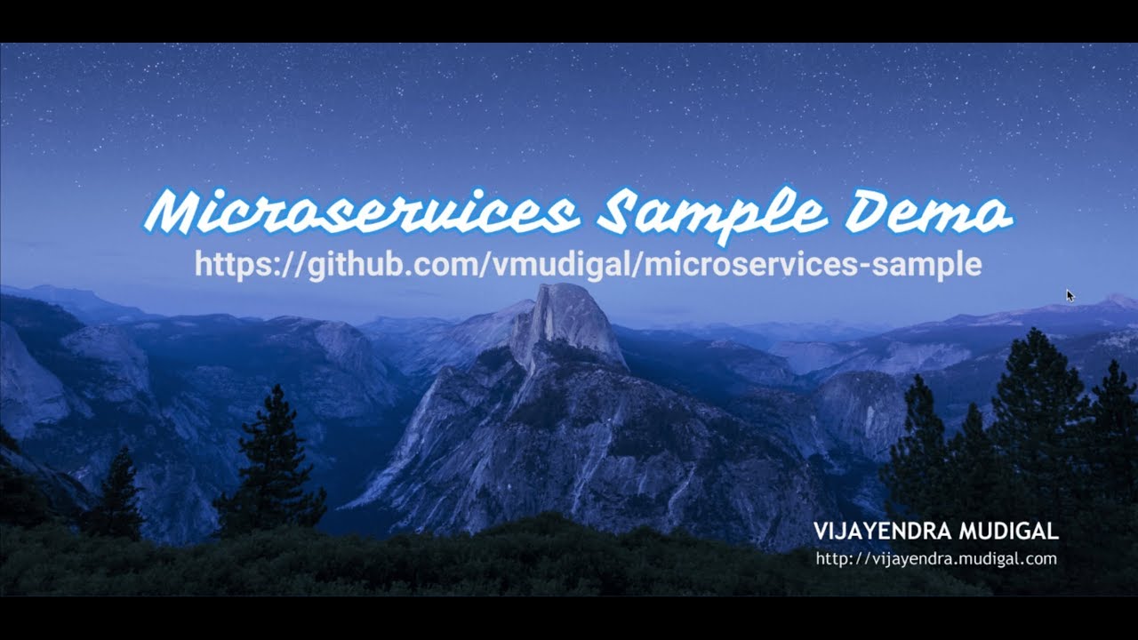 Microservices Sample Demo - YouTube