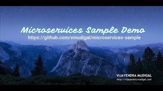Microservices Sample Demo