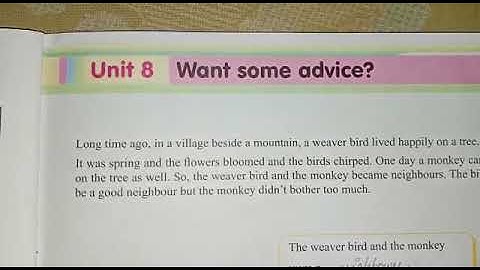 Class 3 Moral Science Chapter 8 Want some advice?