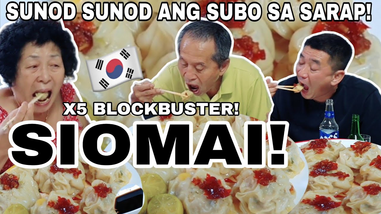 KOREAN FAMILY ENJOYS SIOMAI !(philippine style) | SUNOD SUNOD ANG SUBO SA SARAP! | FILIPINO FOOD