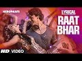 Heropanti  raat bhar full song with lyrics  tiger shroff  arijit singh shreya ghoshal