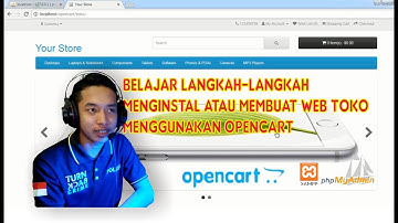 Tutorial langkah-langkah menginstal opencart, atau membuat web toko menggunakan opencart.
