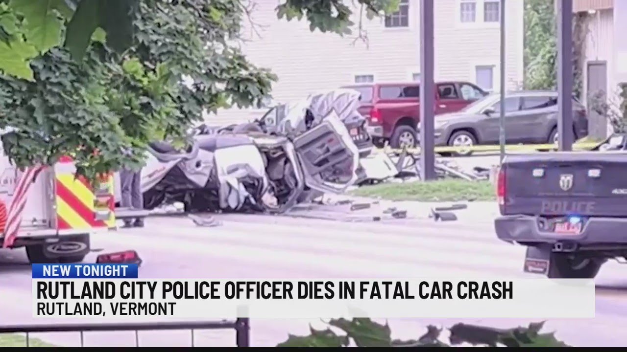 Rutland officer killed in on-duty crash - YouTube