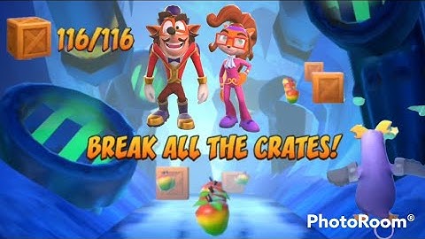 Crash Bandicoot: On the Run! Challenge Runs Snow Go 116 📦 116 Break All The Crates!