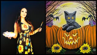 Magical Black Cat ☆ Art of Jameela ☆ Halloween Art ☆ Symbolism of Black Cats