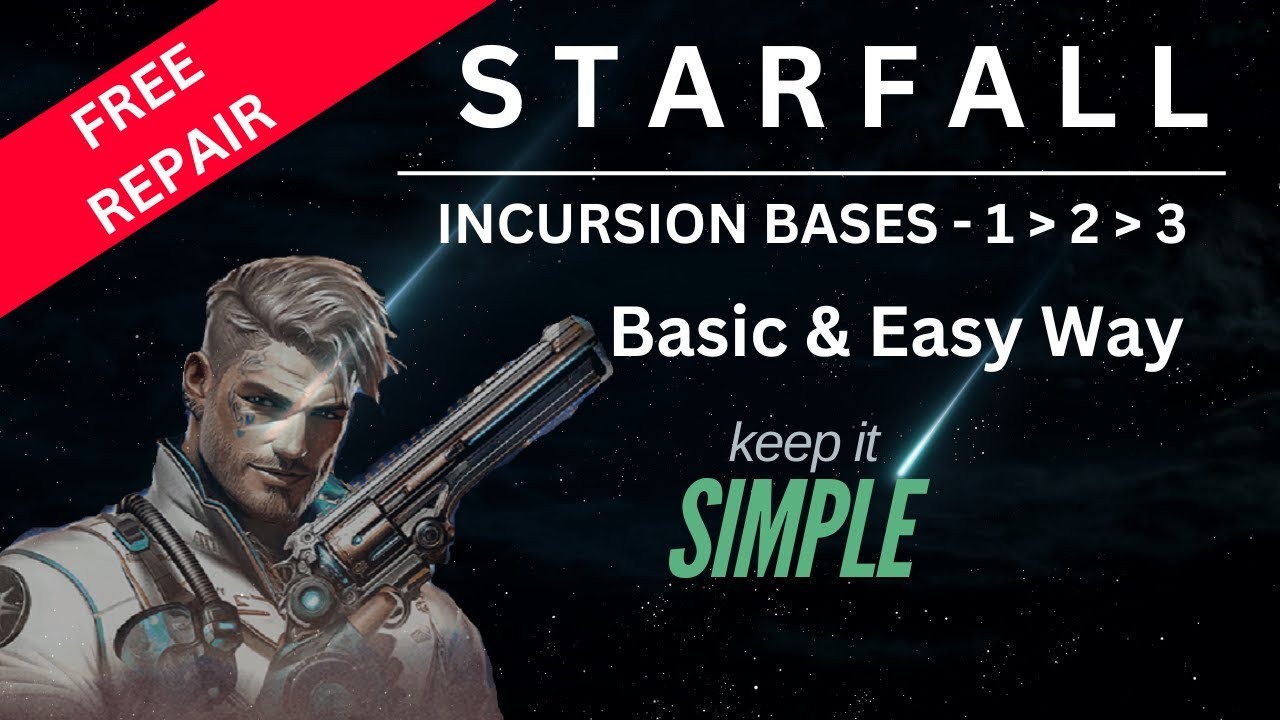 Kixeye War Commander STARFALL Event: Easy Incursion Base Set | Free Repair