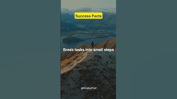 Break tasks into small steps #Productivity #Efficiency #Success