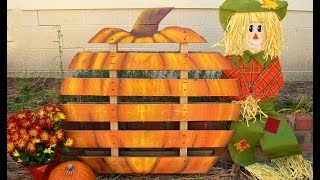 Recylced Giant Wood Pumpkin ~ Featuring Miriam Joy