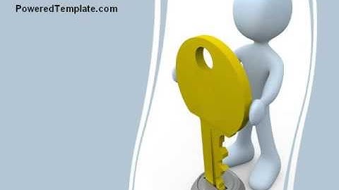 Unlock PowerPoint Template by PoweredTemplate.com