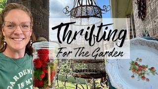 💐Garden Thrifting Day 🌸 Vintage Garden Finds & Flea Market Inspiration!