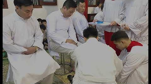 NGHI THỨC RỬA CHÂN - THÁNH LỄ TIỆC LY - GIÁO XỨ TỪ CHÂU 2024