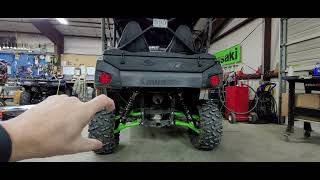 Kawasaki Teryx-4 S with Hester Edition Elka shocks. Whole new world of ride and performance