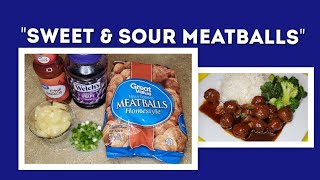 SWEET & SOUR MEATBALLS USING FROZEN MEATBALLS CHILI SAUCE & GRAPE JELLY PINEAPPLES || A TASTE OF K