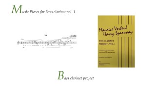 Music Pieces for Bass clarinet vol. 1 No.30 MVWV 860/40. Maurice Verheul