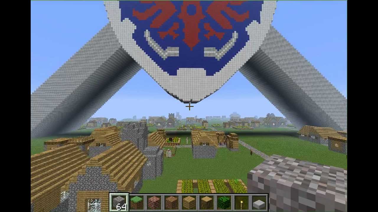 Minecraft Giant Hylian Shield Castle Youtube