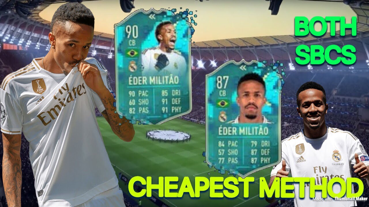 FIFA 20 FLASHBACK EDER MILITAO SBC CHEAPEST METHOD - BOTH SBCS