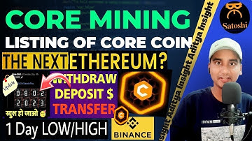 Satoshi Core Dao ki Airdrop Date revealed!🚀Satoshi Core New Update | CoreDao Price Mining | BigNews?