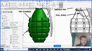 Solidworks Tutorial | Hand Grenade Under 15 Minutes!