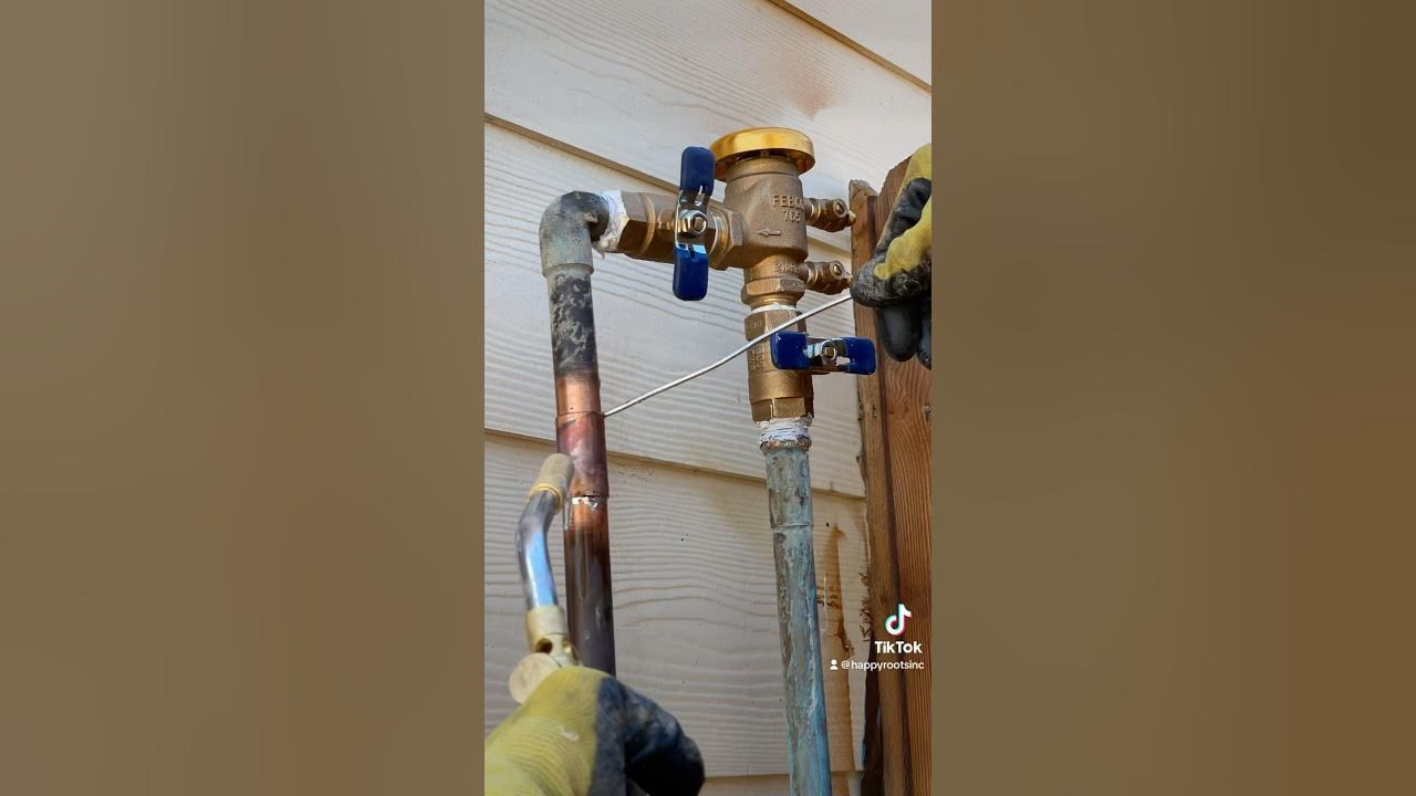 How to replace a leaking backflow or pressure vacuum breaker. 