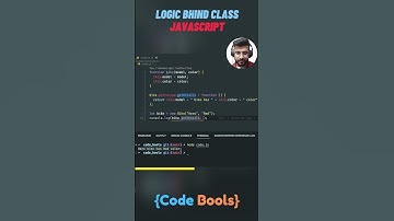 The logic behind the class in javascript #javascript #classes  #class  #shorts