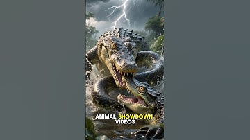 Giant Python Versus Crocodile | Who Will Win the Fight. #facts #crocodile  #animals #snake #python