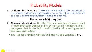 Unit - 6 - Lecture 04 Lossy Data Compression - Models